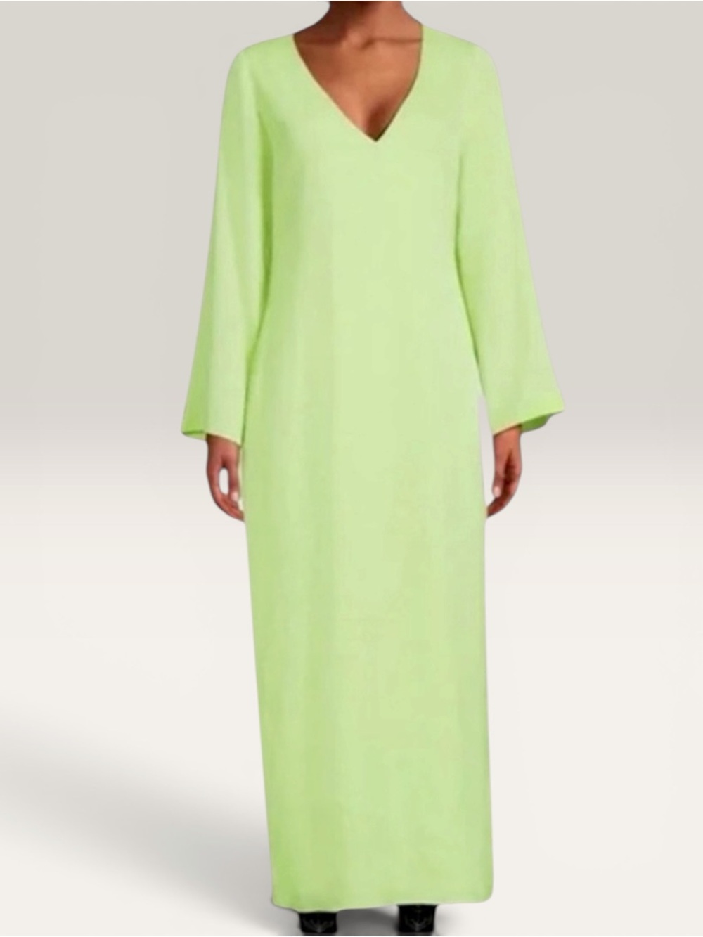 Mara Hoffman Lime Green Naliyah Bell Sleeve Maxi Dress 0 NWOT